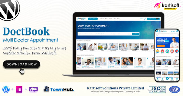 DoctBook Multi Doctor Appointment Booking Website Kartisoft Marketplace1